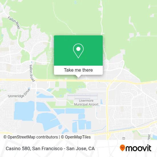 How to get to Casino 580 in Livermore by Bus, BART or Train?