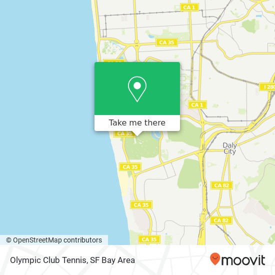 Olympic Club Tennis map