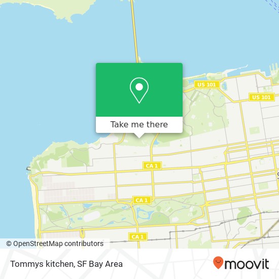 Tommys kitchen map
