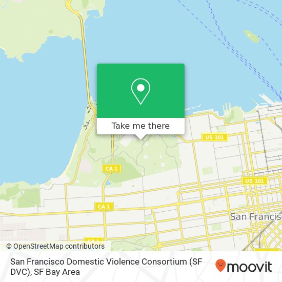 Mapa de San Francisco Domestic Violence Consortium (SF DVC)