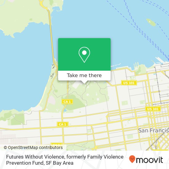 Mapa de Futures Without Violence, formerly Family Violence Prevention Fund