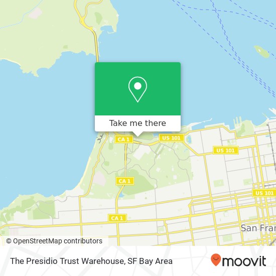 Mapa de The Presidio Trust Warehouse