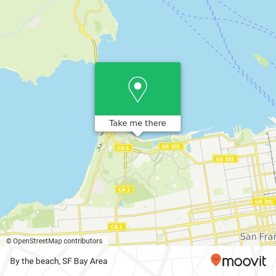 By the beach map
