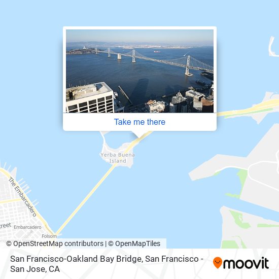 Mapa de San Francisco-Oakland Bay Bridge