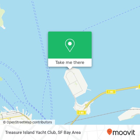 Treasure Island Yacht Club map