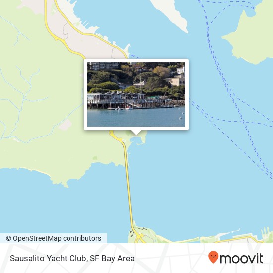 Sausalito Yacht Club map