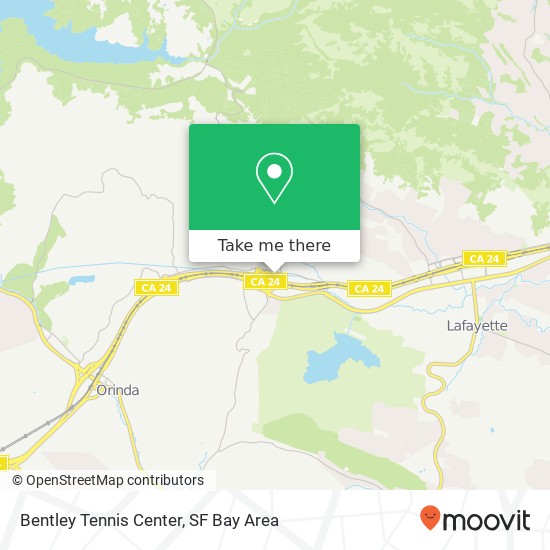 Bentley Tennis Center map