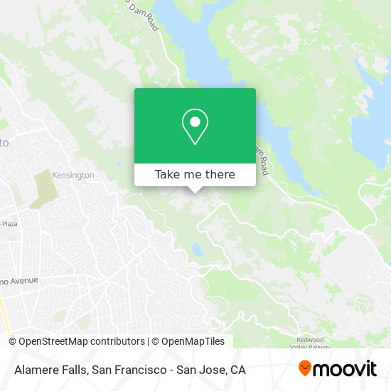 Alamere Falls map