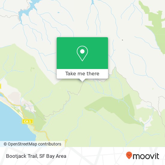 Bootjack Trail map