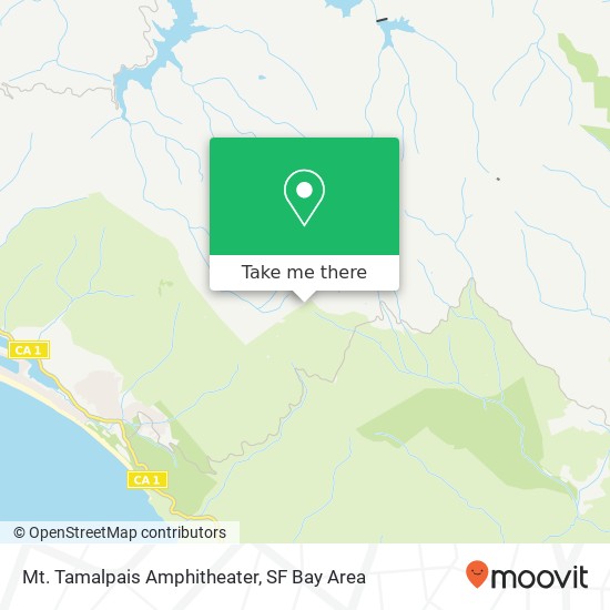 Mt. Tamalpais Amphitheater map