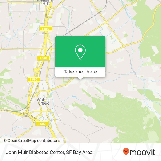 John Muir Diabetes Center map