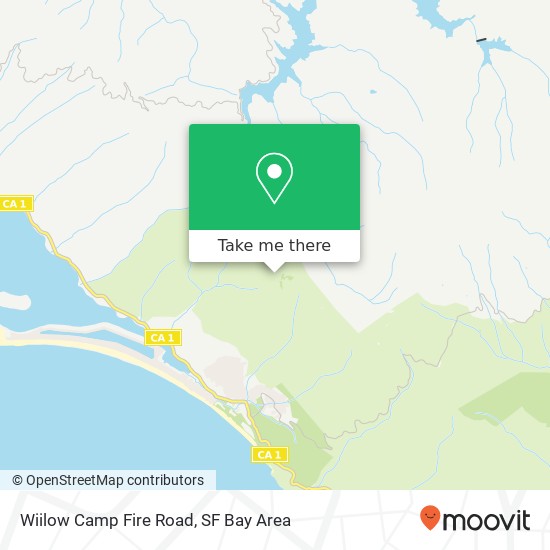 Wiilow Camp Fire Road map