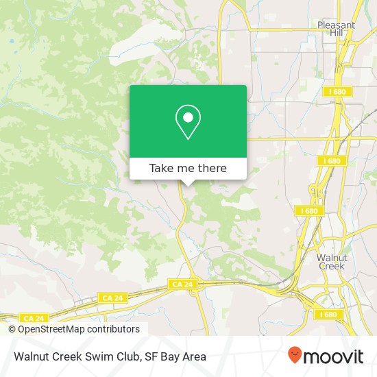 Mapa de Walnut Creek Swim Club