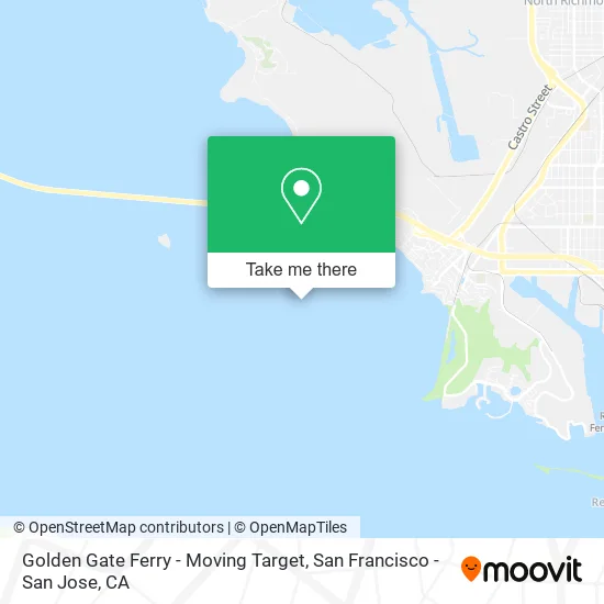 Golden Gate Ferry - Moving Target map