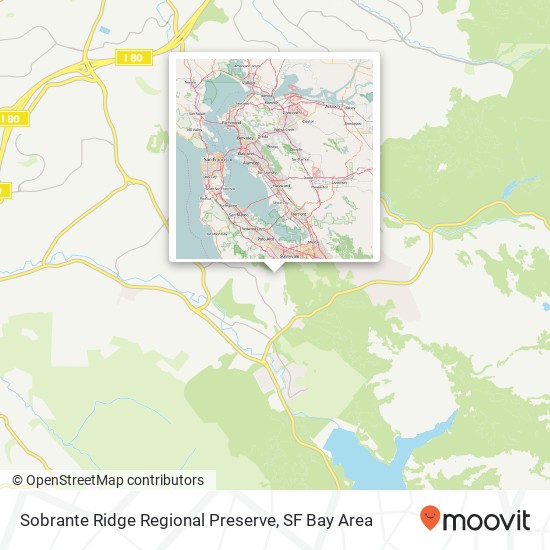 Sobrante Ridge Regional Preserve map