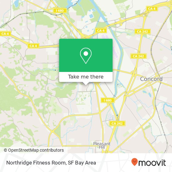 Mapa de Northridge Fitness Room