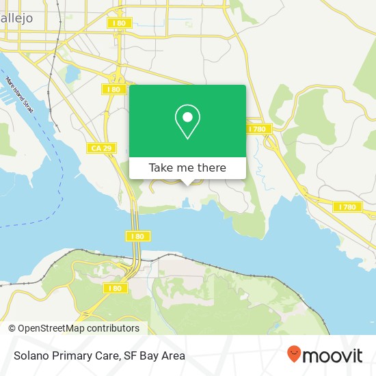 Solano Primary Care map