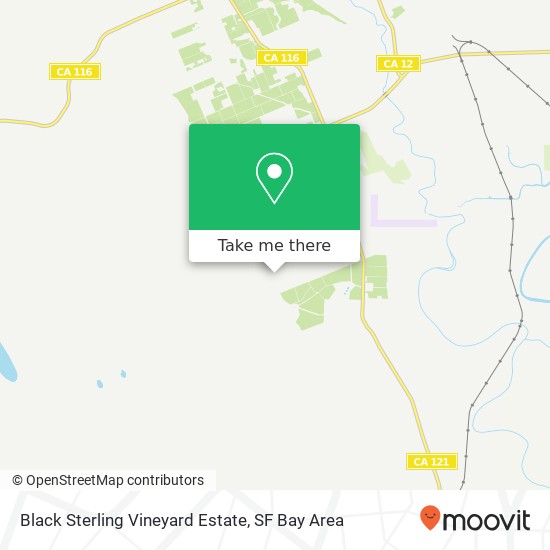 Black Sterling Vineyard Estate map