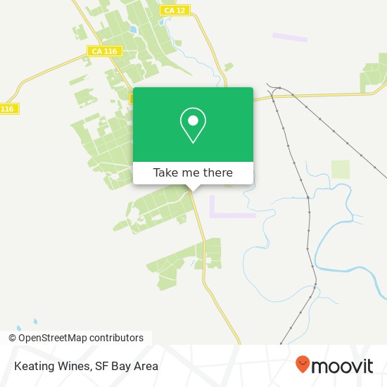 Keating Wines map