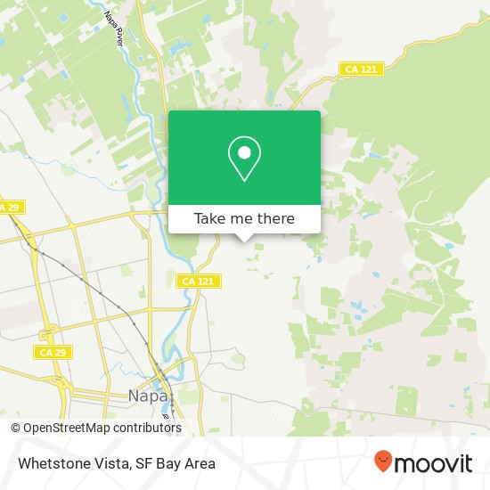 Mapa de Whetstone Vista