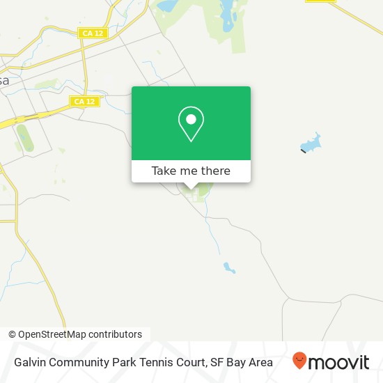 Galvin Community Park Tennis Court map