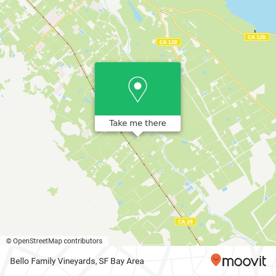 Bello Family Vineyards map