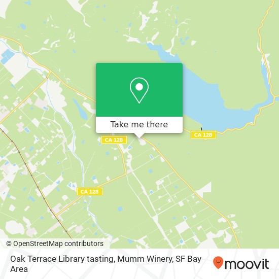 Oak Terrace Library tasting, Mumm Winery map