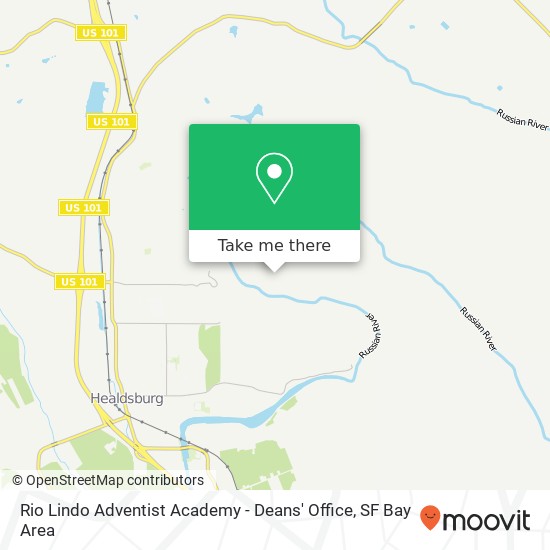 Mapa de Rio Lindo Adventist Academy - Deans' Office