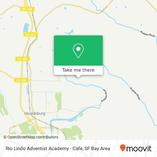 Rio Lindo Adventist Academy - Café map