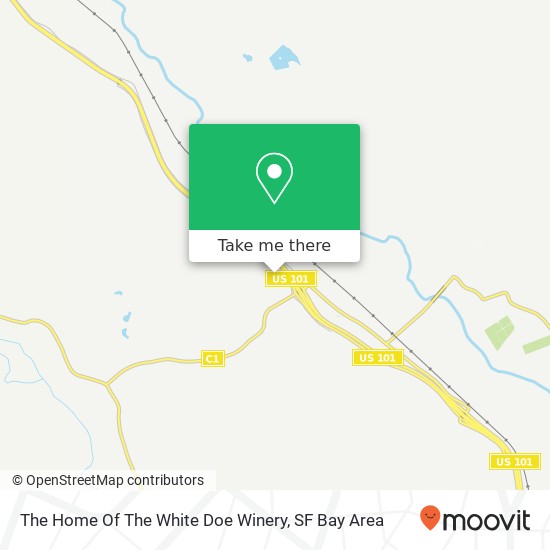 The Home Of The White Doe Winery map