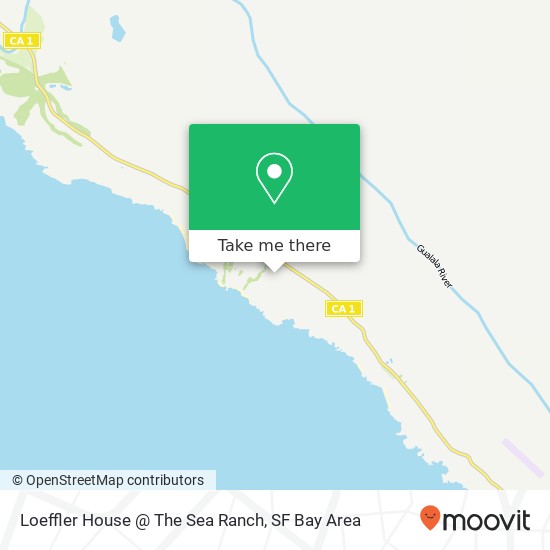 Mapa de Loeffler House @ The Sea Ranch