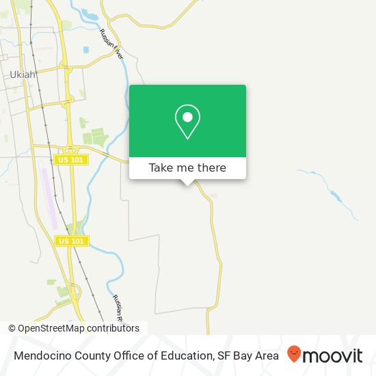 Mapa de Mendocino County Office of Education