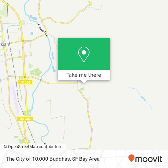 Mapa de The City of 10,000 Buddhas