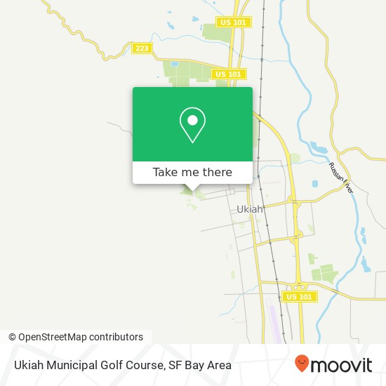 Ukiah Municipal Golf Course map