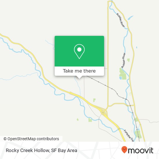 Mapa de Rocky Creek Hollow