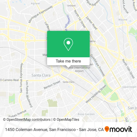 1450 Coleman Avenue map
