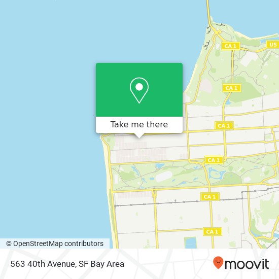 Mapa de 563 40th Avenue