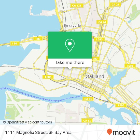 1111 Magnolia Street map