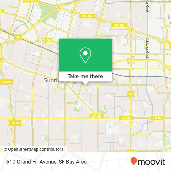 Mapa de 610 Grand Fir Avenue