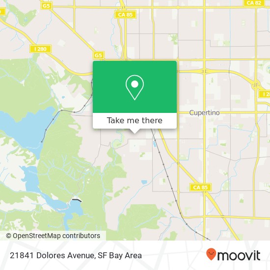 21841 Dolores Avenue map