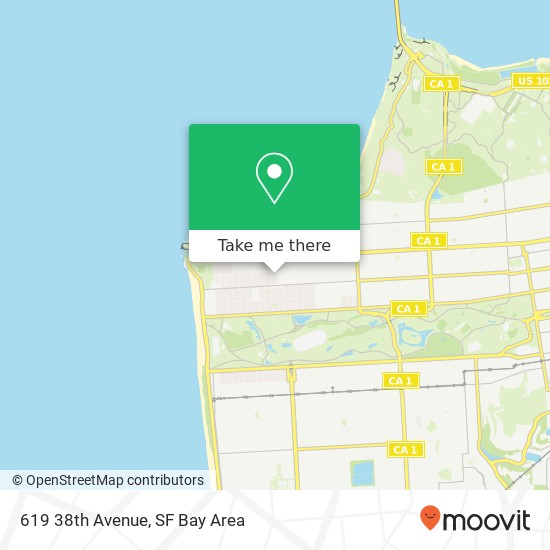 Mapa de 619 38th Avenue