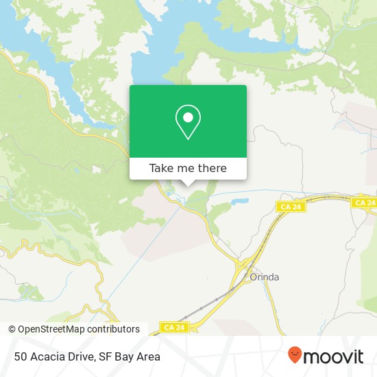 Mapa de 50 Acacia Drive