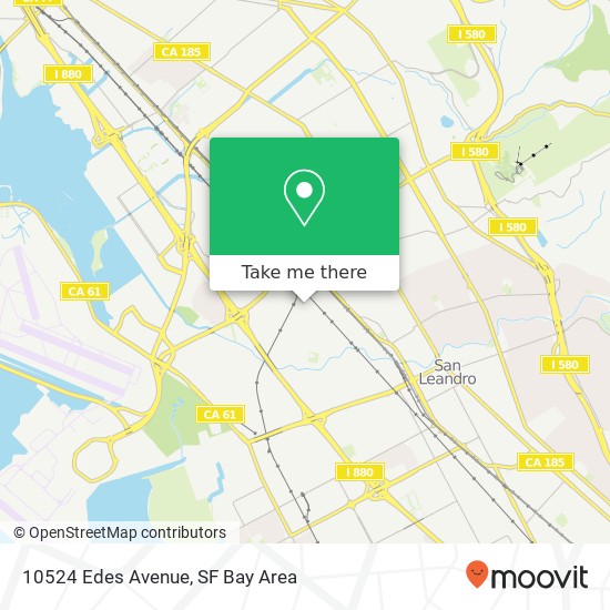10524 Edes Avenue map