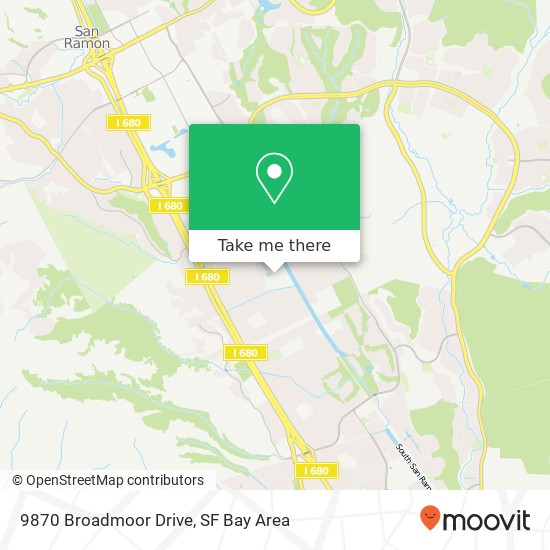 9870 Broadmoor Drive map
