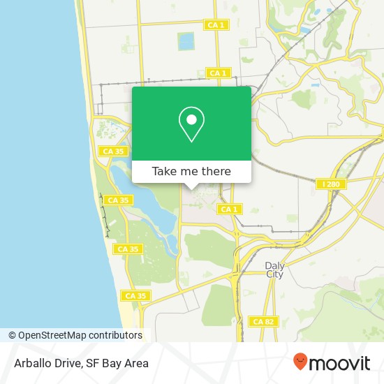 Arballo Drive map