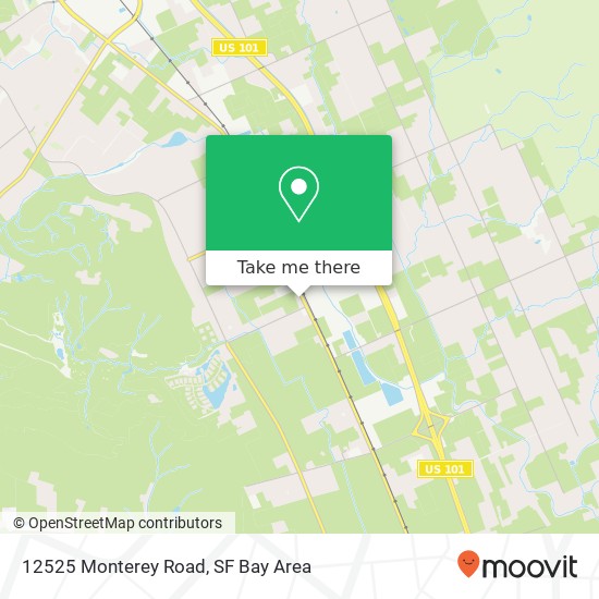 Mapa de 12525 Monterey Road