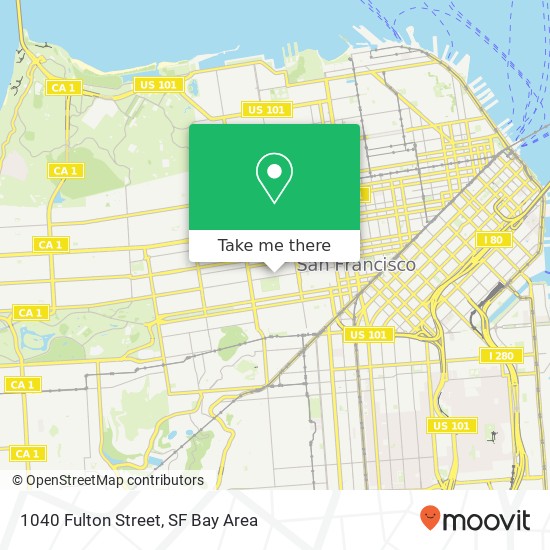 Mapa de 1040 Fulton Street