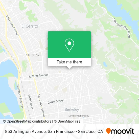 853 Arlington Avenue map