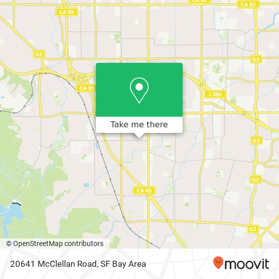 Mapa de 20641 McClellan Road