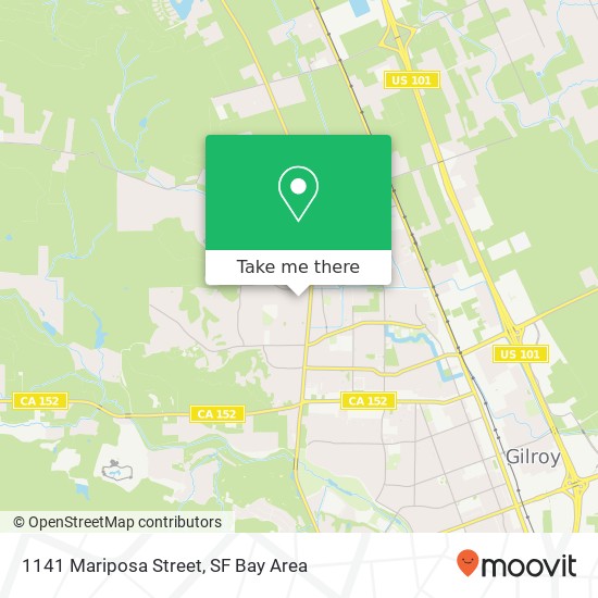 1141 Mariposa Street map
